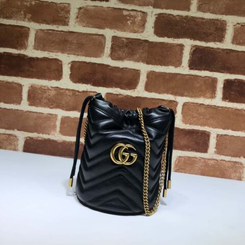 GUCCI古驰GG Marmont系列迷你水桶包575163