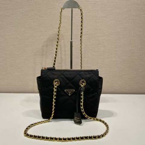 PRADA普拉达Vintage中古链条菱格流浪包1BG468