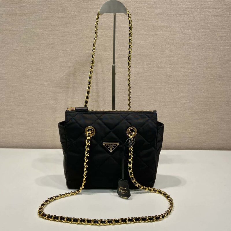 PRADA普拉达Vintage中古链条菱格流浪包1BG468