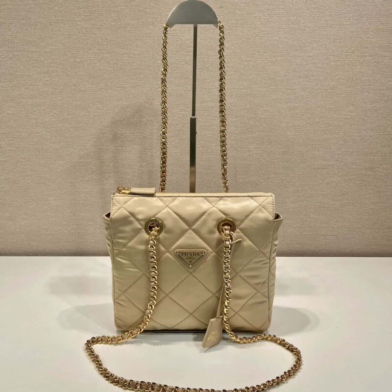 PRADA普拉达Vintage中古链条菱格流浪包1BG468