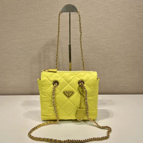 PRADA普拉达Vintage中古链条菱格流浪包1BG468