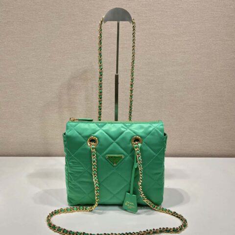 PRADA普拉达Vintage中古链条菱格流浪包1BG468