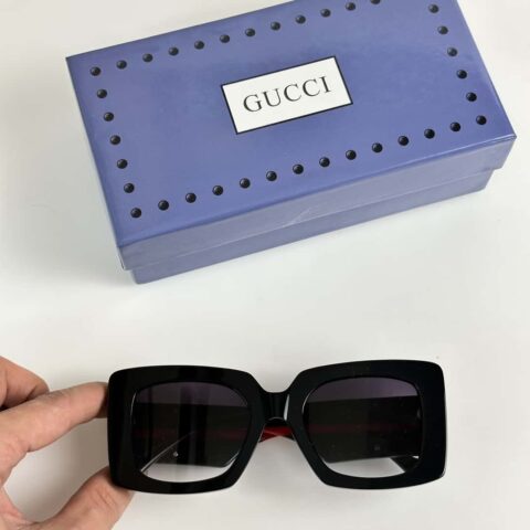 GUCCI古驰古法竹节双Glogo女士太阳眼镜