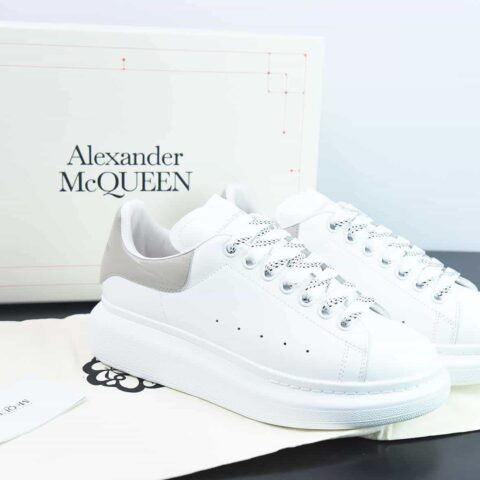 Alexander McQueen/亚历山大麦昆 松糕鞋厚底增高小白鞋