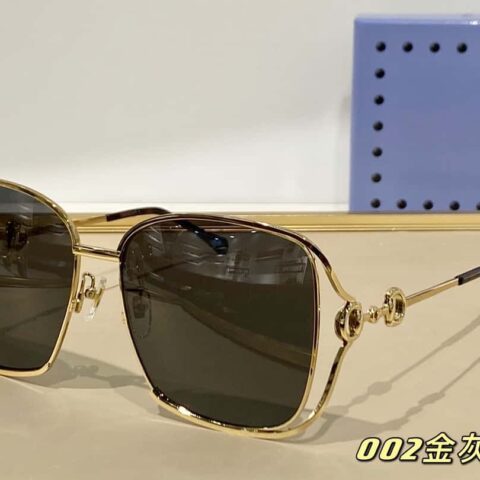 GUCCI古驰马蹄扣镜腿板材太阳镜