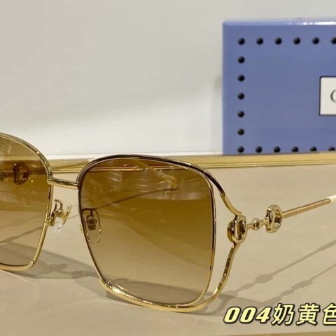 GUCCI古驰马蹄扣镜腿板材太阳镜