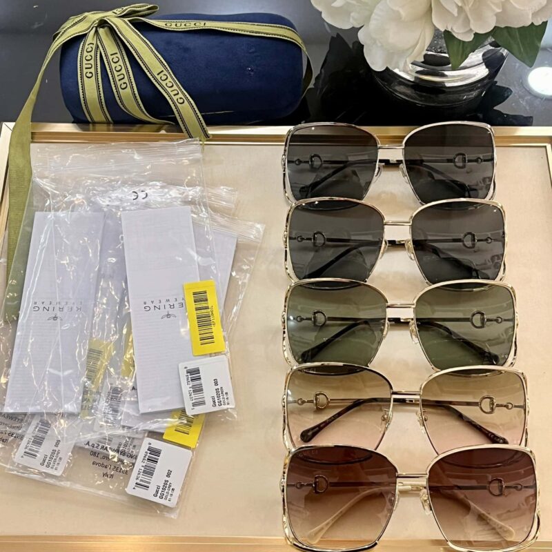 GUCCI古驰马蹄扣镜腿板材太阳镜