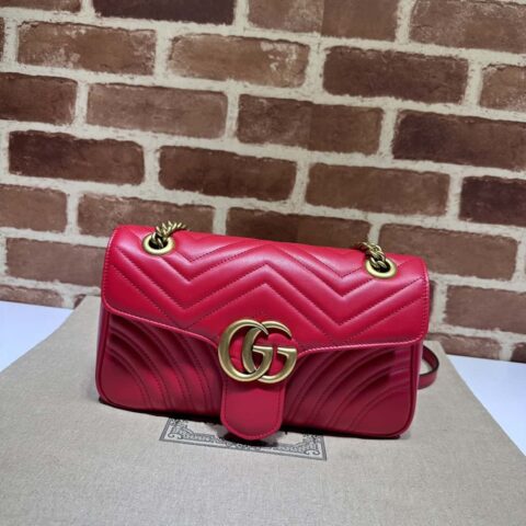 GUCCI古驰GG Marmont系列绗缝小号肩背包443497