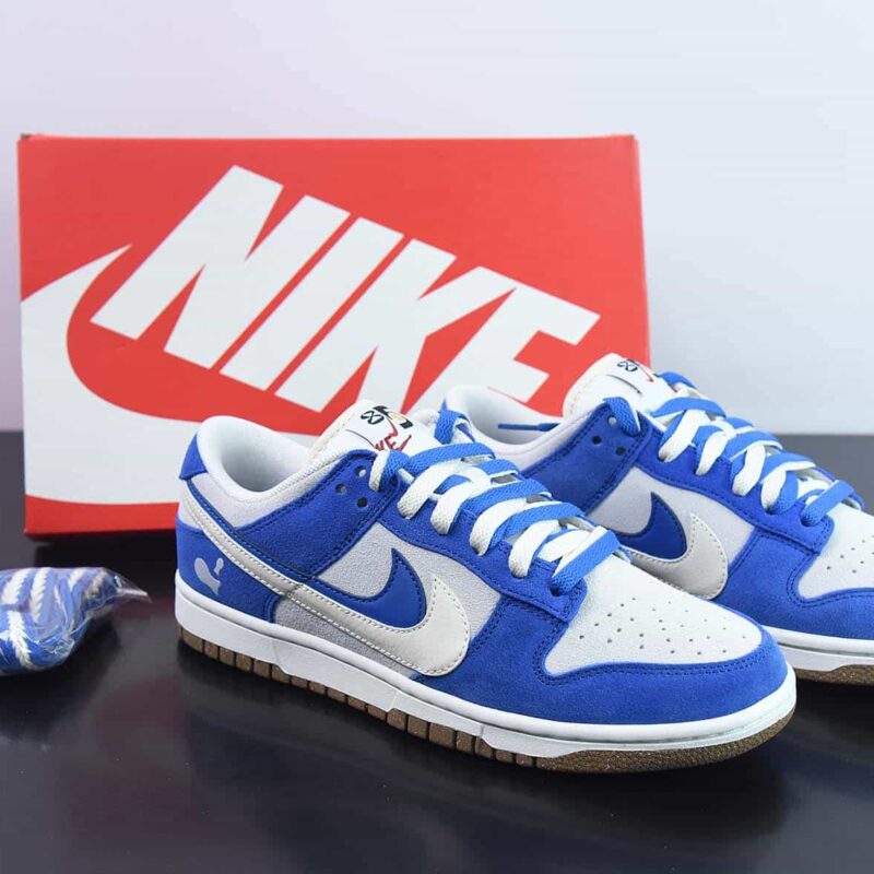 Nike SB Dunk Low "85" 双勾 SB低帮运动休闲板鞋 白灰蓝 货号：DO9457-139