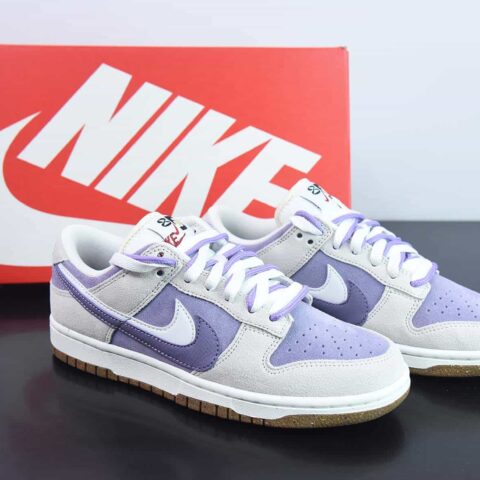 Nike SB Dunk Low 双勾 85系列 米白紫色低帮运动鞋 货号：DO9457 140