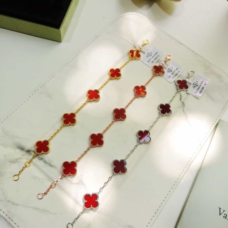 Van Cleef &Arpels 梵克雅宝经典四叶草五花手链