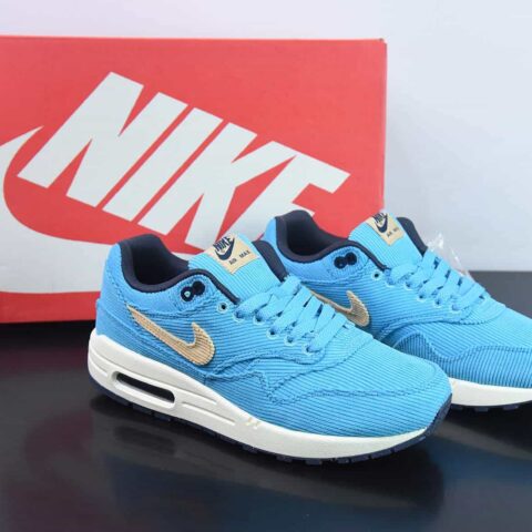 Air Max 1 Premium"Corduroy Baltic Blue"初代复古“灯芯绒天蓝米黄”FB8915-400