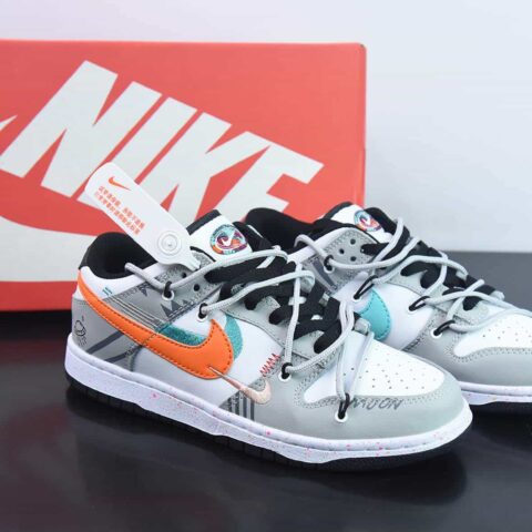 NK SB Dunk Low 解构抽绳绑带低帮滑板鞋 货号：FD4623 131-9