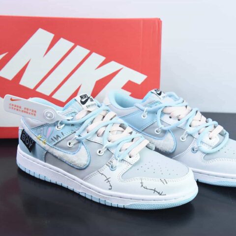 Nike Dunk Low Retro 蓝灰白低帮运动鞋 货号：FB1871 011