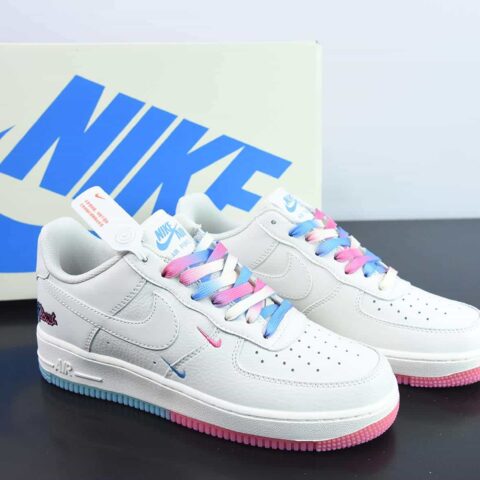 Nk Air Force 1'07 Low 米粉蓝 迈阿密城市限定 空军一号低帮休闲板鞋 货号：KU0902-112