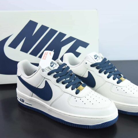 NK Air Force 1 Low '07 深蓝大勾 低帮空军一号休闲板鞋 货号：SP0758-026