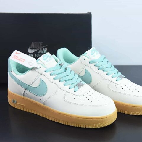 Nike Air Force 1'07 Low"Milky White/Mint/Gum"空军一号“皮革奶白薄荷绿生胶底”XC2351-055