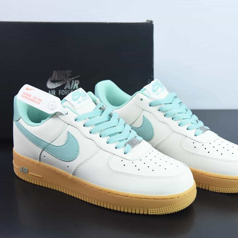 Nike Air Force 1'07 Low"Milky White/Mint/Gum"空军一号“皮革奶白薄荷绿生胶底”XC2351-055
