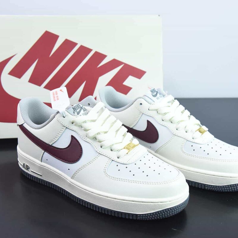 Nk Air Force 1'07 Low 花期信使 米白红 空军一号低帮休闲板鞋 货号：HH2322-022