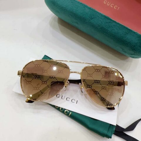 GUCCI古奇圆框男女通用太阳眼镜
