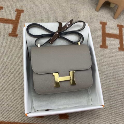 Hermès constance 19cm Epsom M8沥青灰