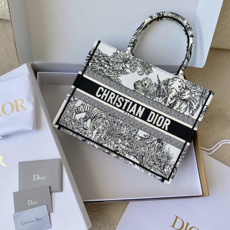 DIOR 中号BOOK TOTE M1296 黑白动物园