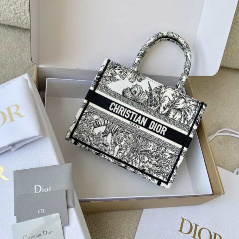 DIOR 小号 BOOK TOTE M1265 黑白动物园