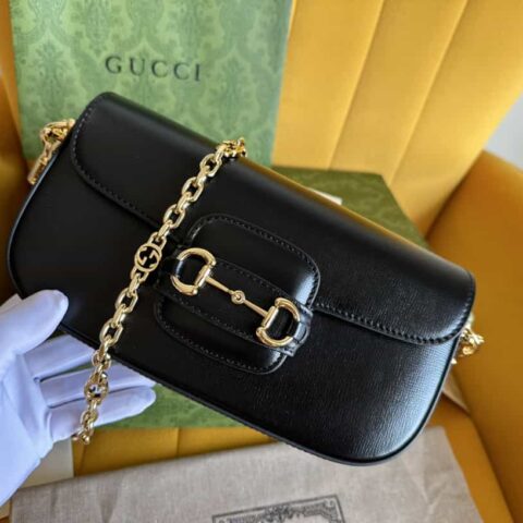 Gucci Horsebit 1955系列小号肩背包 735178 1DB0G 1000