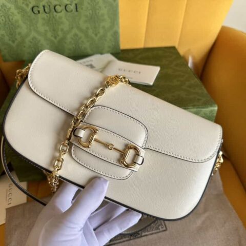 Gucci Horsebit 1955系列小号肩背包 735178 1DB0G 9022