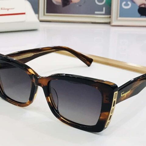 Ferragamo菲拉格慕标志镜腿男女通用太阳眼镜