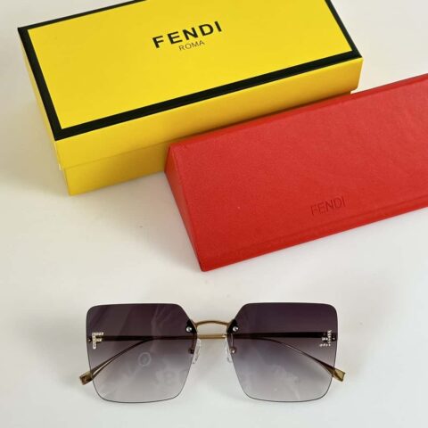 FENDI芬迪无框方形墨镜