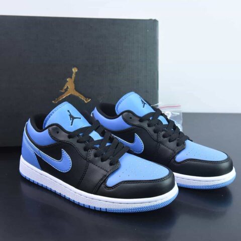 NK Air Jordan 1 Low SE"Black University Blue"AJ1乔丹一代低帮经典复古文化休闲运动篮球鞋“黑蓝北卡蓝”货号：553558-041