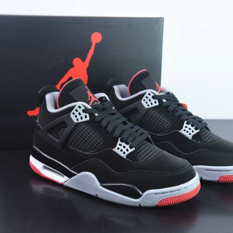 Air Jordan 4 Bred AJ4 黑红公牛 19年复刻运动鞋 货号：308497-060