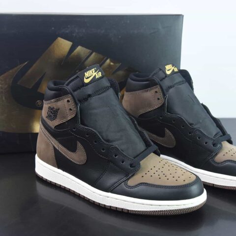 Air Jordan 1 High  " Palomino" AJ1乔1高帮文化篮球鞋 棕黑摩卡脚趾货号：DZ5485-020