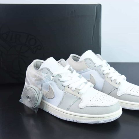 Air Jordan 1 Low  AJ1  白灰低帮运动鞋 货号：DN1635 002