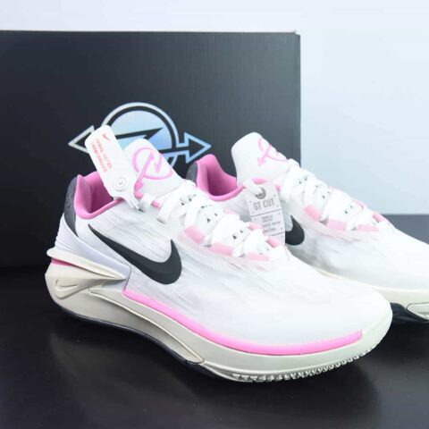 Air Zoom G.T.Cut 2 EP 耐克GT2.0实战系列篮球鞋 白黑粉 货号：FD9905-101