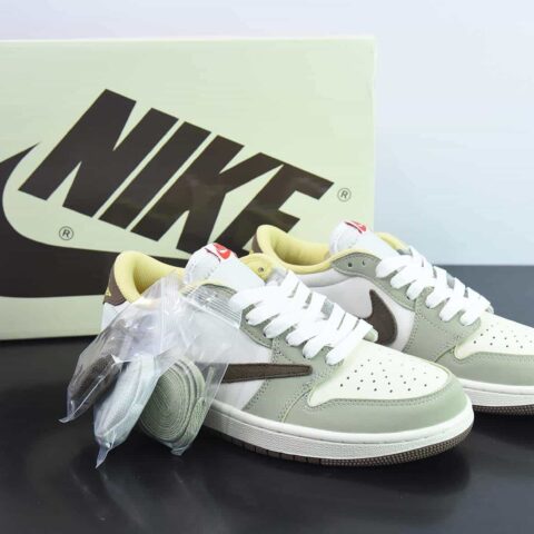 Air Jordan 1 Low AJ1乔1低帮休闲板鞋 白绿 兔年限定 货号：DM7866 603