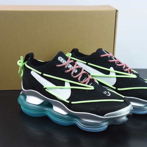 Nike Vapor Max 黑银蓝 蒸汽大气垫慢跑鞋货号：FN8884-013