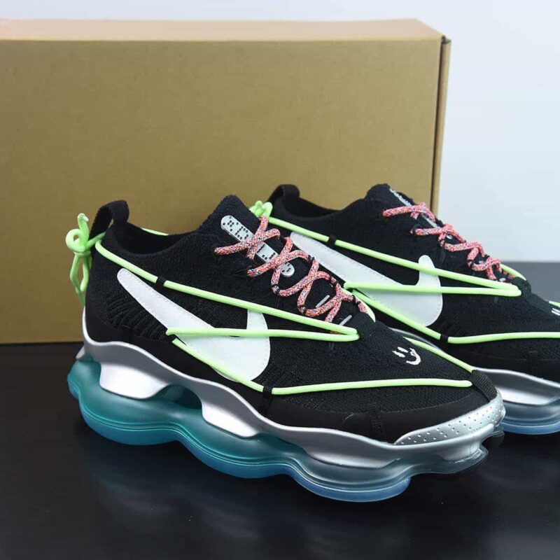 Nike Vapor Max 黑银蓝 蒸汽大气垫慢跑鞋货号：FN8884-013