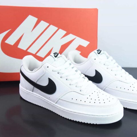 NK Court Vision Low CV 低帮复古百搭透气休闲运动板鞋 白黑 CD5463-101