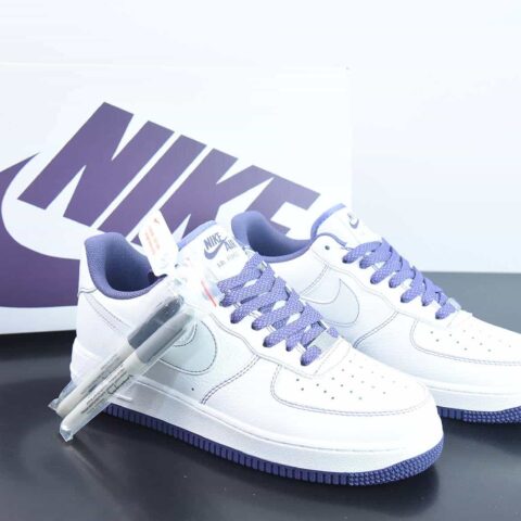 Nike Air Force 1’07 Low"White/Purple Reflectiv"空军一号“皮革白葡萄紫3M天使反光”货号：MM3603-025
