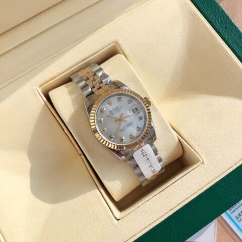 ROLEX- 劳力士日志型女款装载瑞士ETA-2671机芯天然真钻腕表