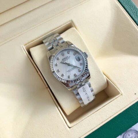 ROLEX- 劳力士日志型女款装载瑞士ETA-2671机芯天然真钻腕表
