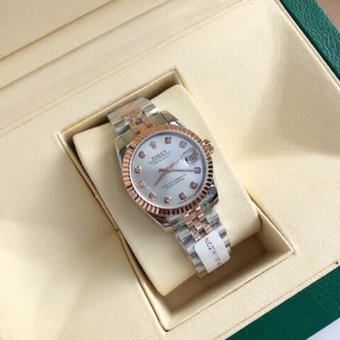 ROLEX- 劳力士日志型女款装载瑞士ETA-2671机芯天然真钻腕表