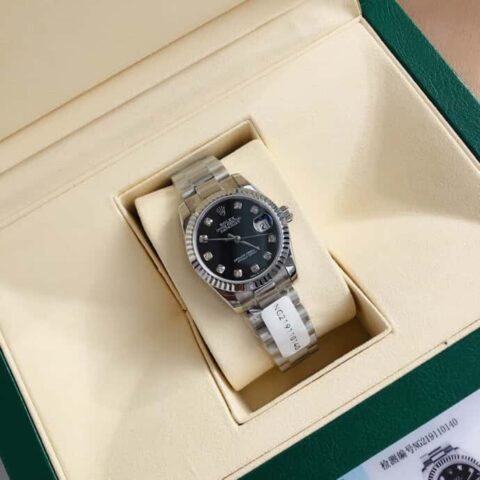 ROLEX- 劳力士日志型女款装载瑞士ETA-2671机芯天然真钻腕表