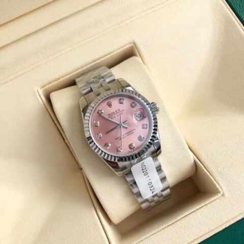 ROLEX- 劳力士日志型女款装载瑞士ETA-2671机芯天然真钻腕表
