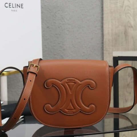 【特级品质 全钢五金】celine 2022春夏folco马鞍包款号：198263