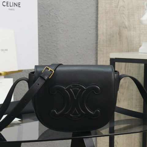 【特级品质 全钢五金】celine 2022春夏folco马鞍包款号：198263