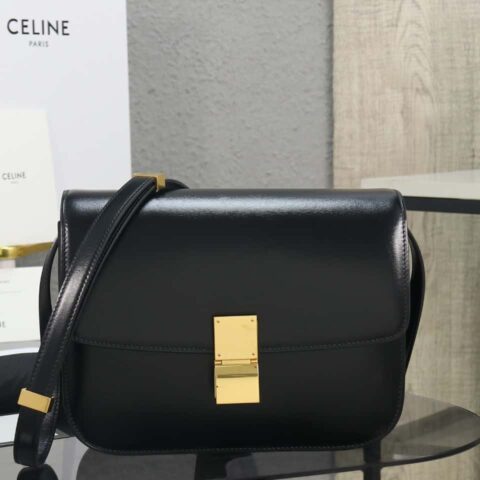 特级品质 全钢五金 #CELINE Classic Box #采用全新进口牛皮搭配羔羊皮内里（164173）