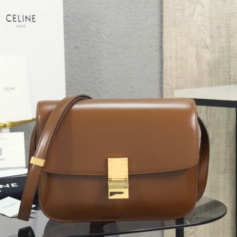 特级品质 全钢五金 #CELINE Classic Box #采用全新进口牛皮搭配羔羊皮内里（164173）